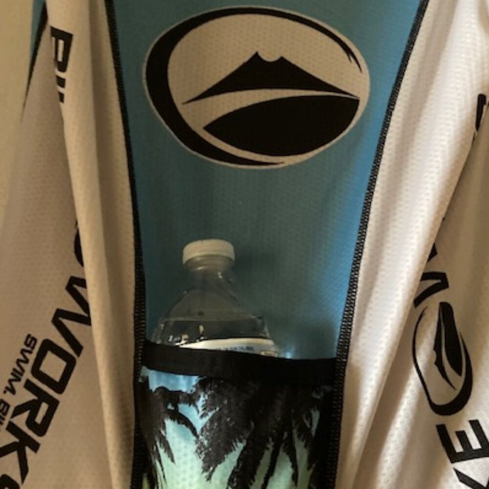 KONA HAWAII BIKE WORKS SWIM BIKE RUN ATHLETIC TOP PULLOVER  3/4 ZIP SLEEVELESS L